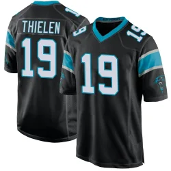 Men's Adam Thielen Carolina Panthers No.19 Game Team Color Jersey - Black