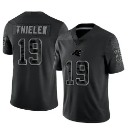 Men's Adam Thielen Carolina Panthers No.19 Limited Reflective Jersey - Black