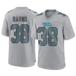 Men's Amare Barno Carolina Panthers No.38 Game Atmosphere Fashion Jersey - Gray