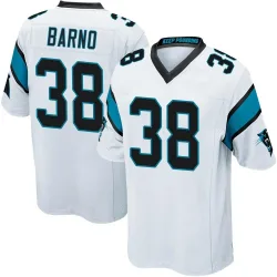 Men's Amare Barno Carolina Panthers No.38 Game Jersey - White