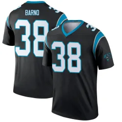 Men's Amare Barno Carolina Panthers No.38 Legend Jersey - Black