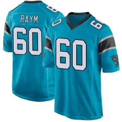 Men's Andrew Raym Carolina Panthers No.60 Game Alternate Jersey - Blue