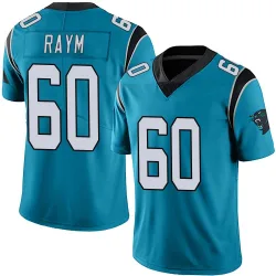 Men's Andrew Raym Carolina Panthers No.60 Limited Alternate Vapor Untouchable Jersey - Blue