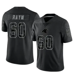 Men's Andrew Raym Carolina Panthers No.60 Limited Reflective Jersey - Black