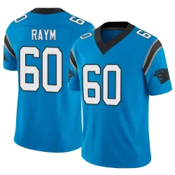 Men's Andrew Raym Carolina Panthers No.60 Limited Vapor F.U.S.E. Jersey - Blue