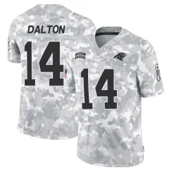 Men's Andy Dalton Carolina Panthers No.14 Limited 2024 Salute to Service Jersey - Arctic Camo