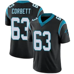 Men's Austin Corbett Carolina Panthers No.63 Limited Team Color Vapor Untouchable Jersey - Black