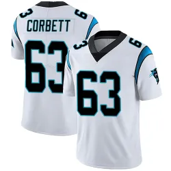 Men's Austin Corbett Carolina Panthers No.63 Limited Vapor Untouchable Jersey - White