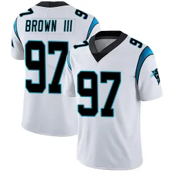 Men's Bobby Brown III Carolina Panthers No.97 Limited Vapor Untouchable Jersey - White