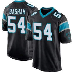 Men's Boogie Basham Carolina Panthers No.54 Game Team Color Jersey - Black