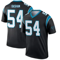 Men's Boogie Basham Carolina Panthers No.54 Legend Jersey - Black