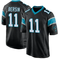 Men's Brenton Bersin Carolina Panthers No.11 Game Team Color Jersey - Black