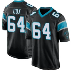Men's Bryan Cox Carolina Panthers No.64 Game Team Color Jersey - Black
