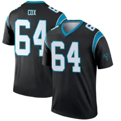 Men's Bryan Cox Carolina Panthers No.64 Legend Jersey - Black