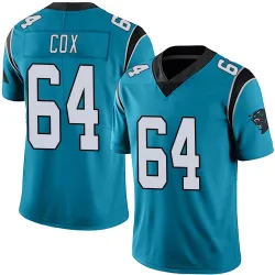 Men's Bryan Cox Carolina Panthers No.64 Limited Alternate Vapor Untouchable Jersey - Blue