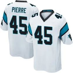 Men's Bryce Pierre Carolina Panthers No.45 Game Jersey - White