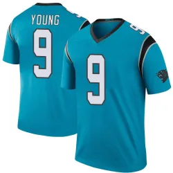 Men's Bryce Young Carolina Panthers No.9 Legend Color Rush Jersey - Blue