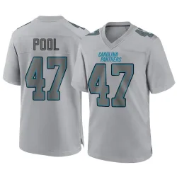 Men's Bumper Pool Carolina Panthers No.47 Game Atmosphere Fashion Jersey - Gray
