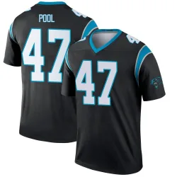 Men's Bumper Pool Carolina Panthers No.47 Legend Jersey - Black