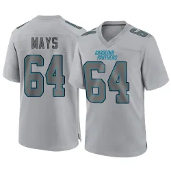 Men's Cade Mays Carolina Panthers No.64 Game Atmosphere Fashion Jersey - Gray