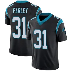 Men's Caleb Farley Carolina Panthers No.31 Limited Team Color Vapor Untouchable Jersey - Black