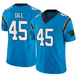 Men's Cam Gill Carolina Panthers No.45 Limited Vapor F.U.S.E. Jersey - Blue