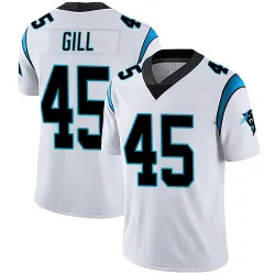 Men's Cam Gill Carolina Panthers No.45 Limited Vapor Untouchable Jersey - White