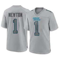 Men's Cam Newton Carolina Panthers No.1 Game Atmosphere Fashion Jersey - Gray