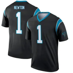 Men's Cam Newton Carolina Panthers No.1 Legend Jersey - Black