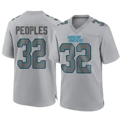 Men's Camerun Peoples Carolina Panthers No.32 Game Atmosphere Fashion Jersey - Gray