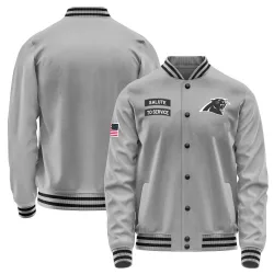 Men's Carolina Panthers No. Salute to Service Performance Jacket - Gray