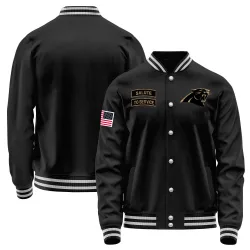 Men's Carolina Panthers No. Salute to Service Sideline Performance Jacket - Black