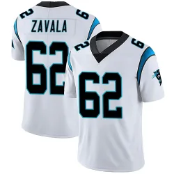 Men's Chandler Zavala Carolina Panthers No.62 Limited Vapor Untouchable Jersey - White
