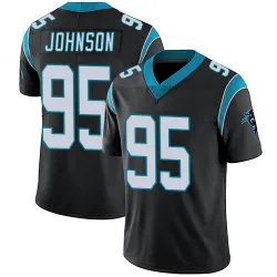 Men's Charles Johnson Carolina Panthers No.95 Limited Team Color Vapor Untouchable Jersey - Black