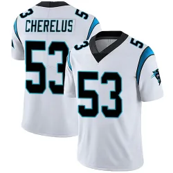 Men's Claudin Cherelus Carolina Panthers No.53 Limited Vapor Untouchable Jersey - White