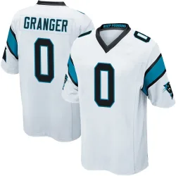 Men's Colin Granger Carolina Panthers No.0 Game Jersey - White