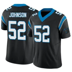 Men's DJ Johnson Carolina Panthers No.52 Limited Vapor F.U.S.E. Jersey - Black