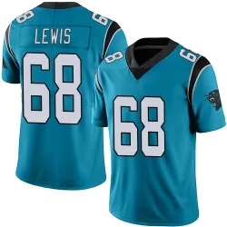 Men's Damien Lewis Carolina Panthers No.68 Limited Alternate Vapor Untouchable Jersey - Blue