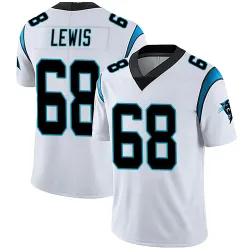 Men's Damien Lewis Carolina Panthers No.68 Limited Vapor Untouchable Jersey - White