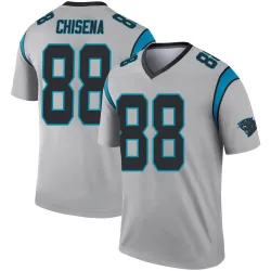 Men's Dan Chisena Carolina Panthers No.88 Legend Inverted Silver Jersey