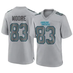 Men's David Moore Carolina Panthers No.83 Game Atmosphere Fashion Jersey - Gray