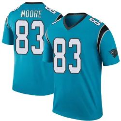 Men's David Moore Carolina Panthers No.83 Legend Color Rush Jersey - Blue