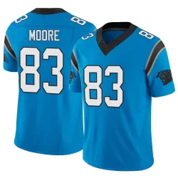 Men's David Moore Carolina Panthers No.83 Limited Vapor F.U.S.E. Jersey - Blue