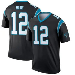 Men's Dax Milne Carolina Panthers No.12 Legend Jersey - Black