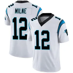 Men's Dax Milne Carolina Panthers No.12 Limited Vapor Untouchable Jersey - White