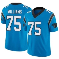 Men's DeShawn Williams Carolina Panthers No.75 Limited Vapor F.U.S.E. Jersey - Blue