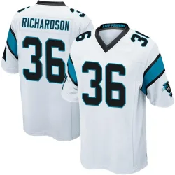 Men's Demani Richardson Carolina Panthers No.36 Game Jersey - White
