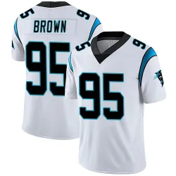Men's Derrick Brown Carolina Panthers No.95 Limited Vapor Untouchable Jersey - White