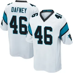Men's Dominique Dafney Carolina Panthers No.46 Game Jersey - White
