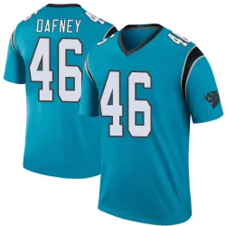 Men's Dominique Dafney Carolina Panthers No.46 Legend Color Rush Jersey - Blue